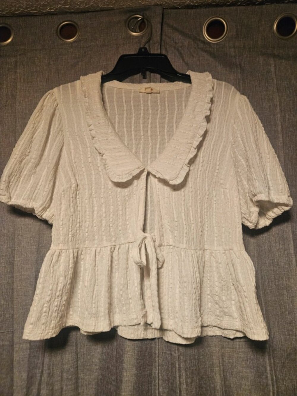 Womens tie front top XL